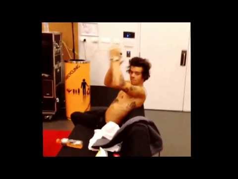 One Direction Liam Zayn & Harry backstage Kids In America dancing in Perth Australia TMH Tour TMHT