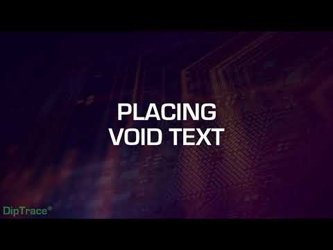 Placing void text in DipTrace