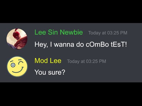 LEE SIN Discord MOD will be like... -  League of Legends