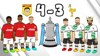 Manchester United 4-3 Liverpool (FA Cup 23-24 Parody Diallo Goal Goals Highlights Song)
