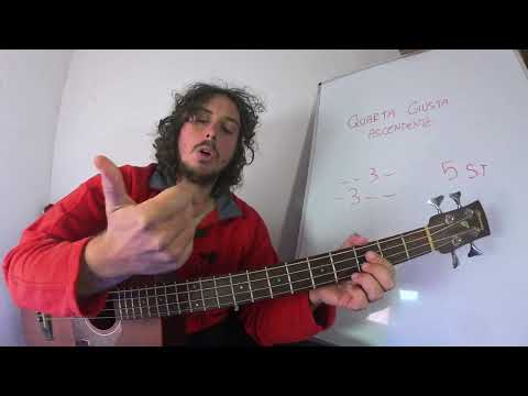 Come suonare e riconoscere l'intervallo di quarta giusta sul basso