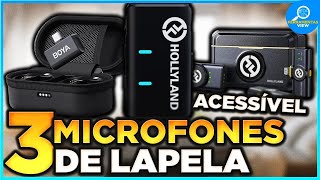 ????OS 3 Melhores MICROFONES DE LAPELA Para Comprar em 2025