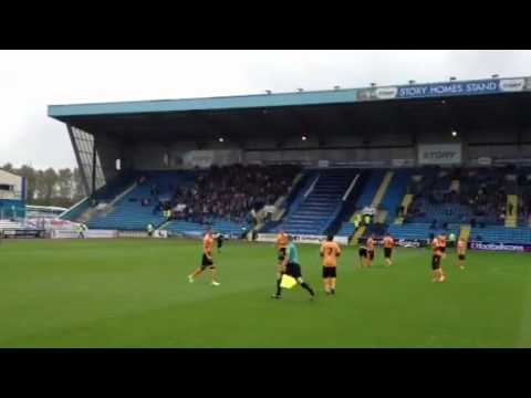 Handshakes before Pompey v Carlisle - 25th August 2012
