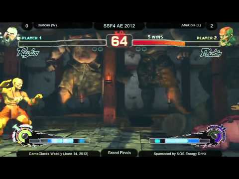 Duncan (RU) vs AfroCole (DH) - Grand Finals - AE 2012 - Thursdays @ GameClucks - GCFGL Week Fifteen