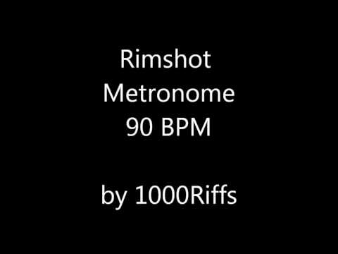 Rimshot Metronome 90 BPM - Beats Per Minute