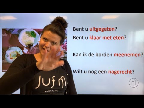 NT2 A2👩‍🍳Serveerster🍱menukaart 📞reserveren, bestellen in een restaurant #learndutch #restaurant