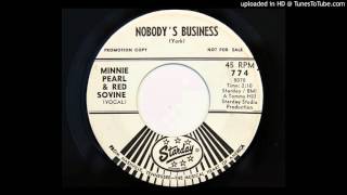 Minnie Pearl &amp; Red Sovine - Nobody&#39;s Business (Starday 774)