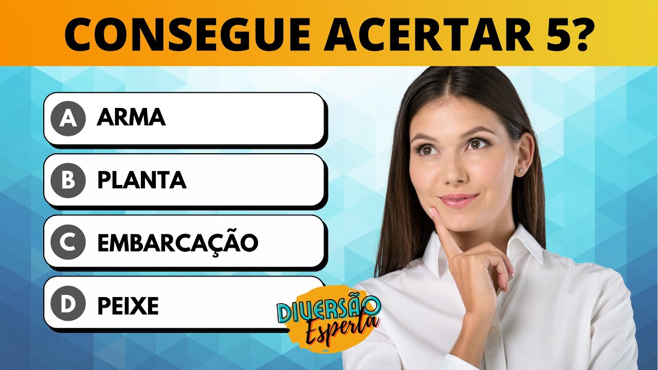 Se Responder Certo 5 Perguntas deste Teste Inteligente, Seu Cérebro está Afiado