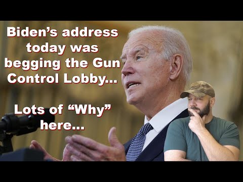 Biden was BEGGING the Gun Control Lobby today in his video address... Did you catch it?... Thumbnail