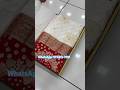 A Very Beautiful Pure Satin Silk Gharchola White And Red Colour Sarees Trending Youtube Instagram