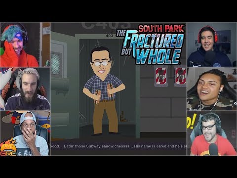 Gamers Reactions to Jared From Subway Intro | South Park™: The Fractured But Whole