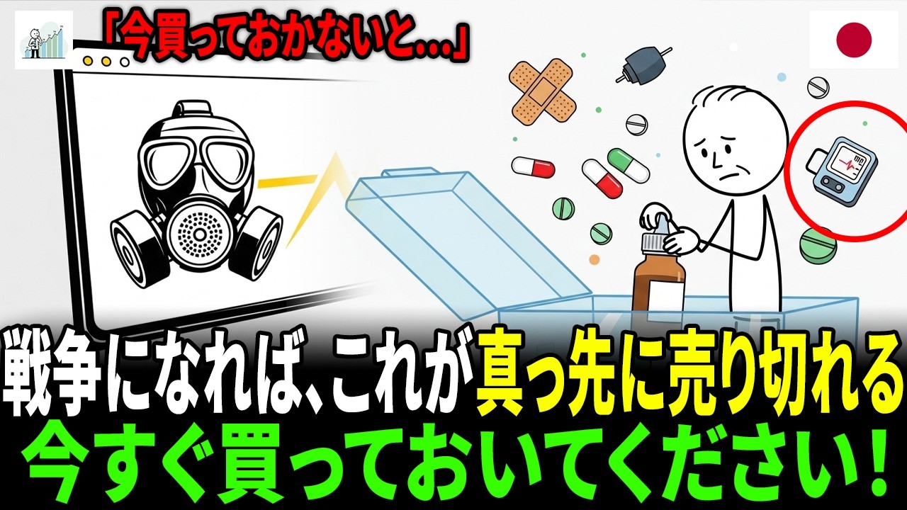 戦争になれば日本で真っ先に売り切れる7つのもの…今すぐ買っておいてください「災害専門家の警告」