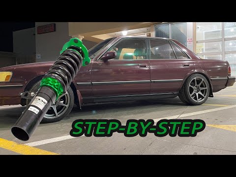 Toyota Cressida Coilovers step-by-step INSTALL