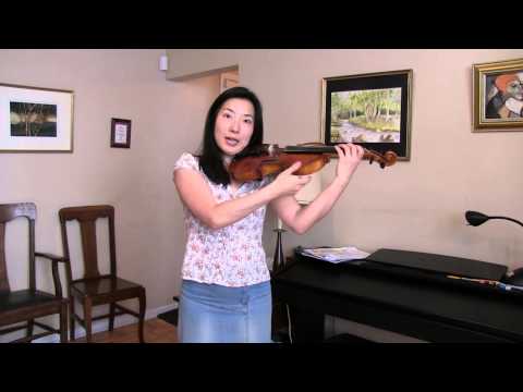 Proper left hand position on the violin