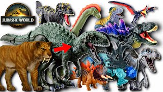 SMILODON HYBRID TOY before a SABER TOOTH is INSANE!! | Jurassic World Dino Toys