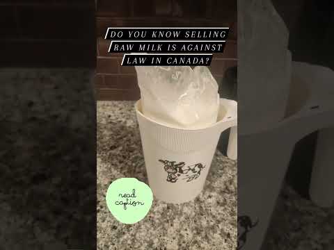 Canadian federal and provincial laws prohibit selling raw milk #youtube #ytshorts #canada #law