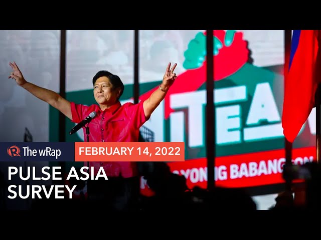 Marcos Jr. sustains lead in January 2022 Pulse Asia poll