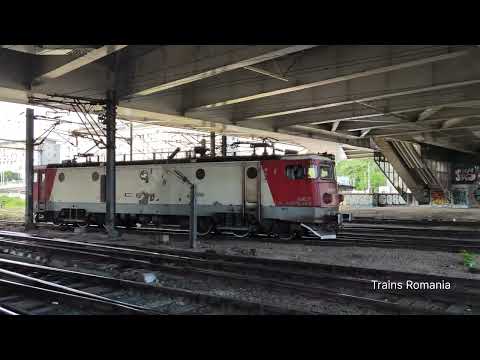 TRENURI DIN GARA DE NORD BUCURESTI - TRAINS ROMANIA VIDEO 4K