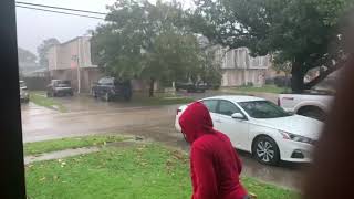 Hurricane Zeta 1 hour before