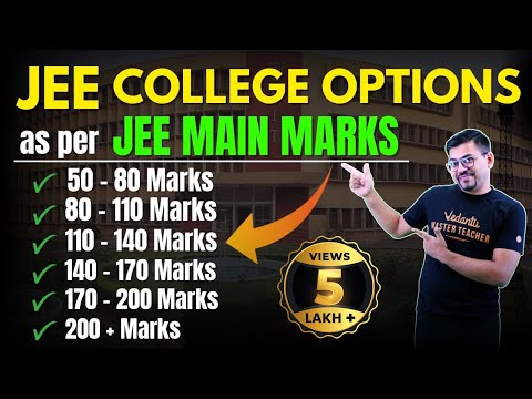 JEE 2024: College Options as per JEE Main Marks | JEE Mains 2024 | Harsh Sir @VedantuMath