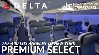 IMPRESSIVE Delta 767-400 Premium Select Los Angeles to New York