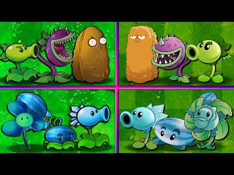 Random Team PvZ 1 vs PvZ 2 - Which Team Plant Will Win? - PvZ 2 Battlez