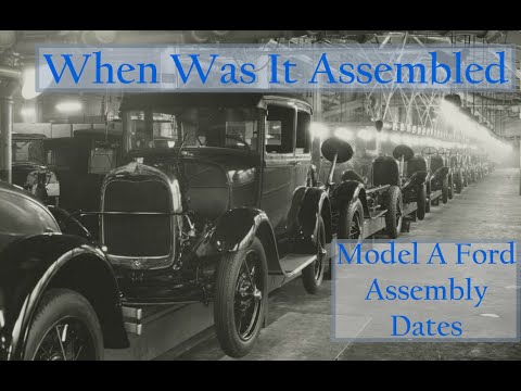 What year did Ford build the Model A?