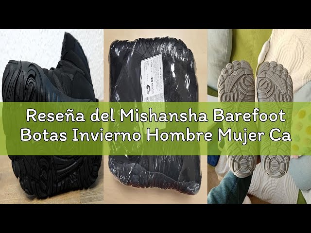 Vídeo relacionado con Mishansha Barefoot Niños Botas Niña Invierno Botines Niño Invierno Botas Nieve Impermeable Zapatos de Invierno Gris Oscuro,Gr.36
