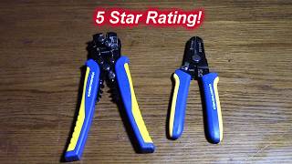 Wow! Save Time! Haisstronica Wire Stripper Tool Set, 10-24 AWG Self-Adjusting & Manual