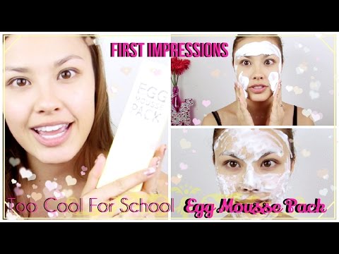 First Impressions: Too Cool For School Egg Foam Mask Video