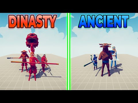 DYNASTY TEAM vs ANCIENT TEAM - TABS| Totally Accurate Battle Simulator
