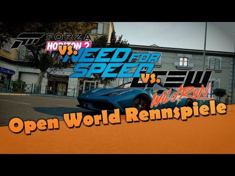 Open World Rennspiele - Forza Horizon 2 vs. Need for Speed vs. The Crew Wild Run [deutsch]