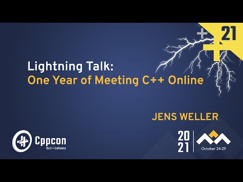 Lightning Talk: One Year of Meeting C++ Online - Jens Weller - CppCon 2021