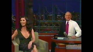 Catherine Zeta-Jones golfin' with Dave Letterman