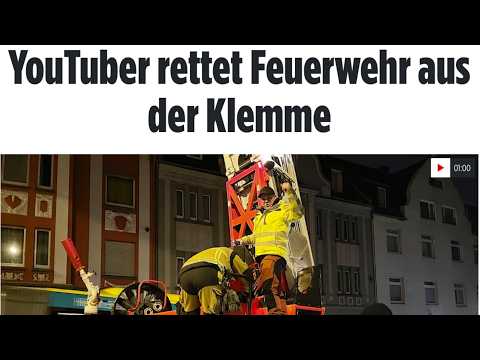 „ItsMarvin“ rettet FEUERWEHR 🔥 - DLK lässt sich nicht mehr einfahren 😱 | Die_Story