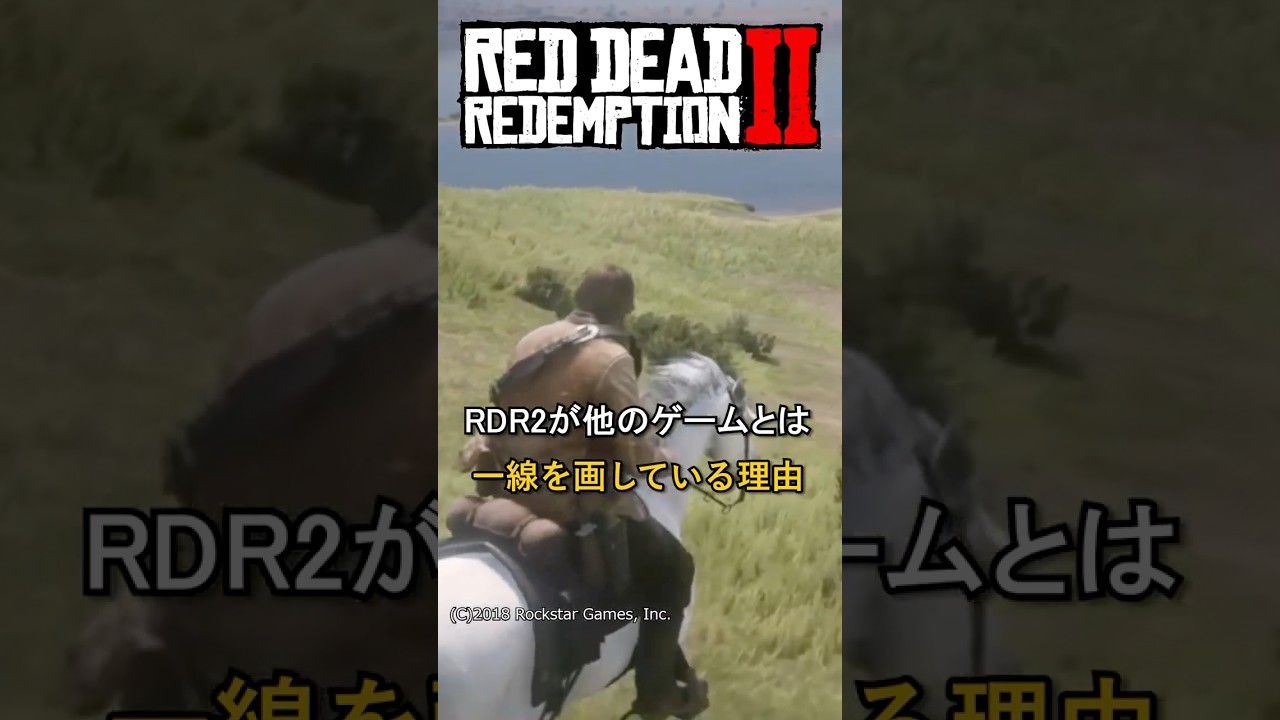 RDR2が他のゲームとは一線を画している理由【レッド・デッド・リデンプション2】