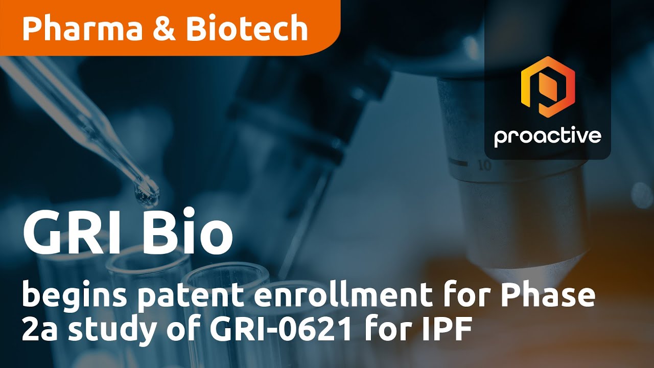 GRI Bio begins patient enrollment for Phase 2a study of GRI-0621 for IPF treatment