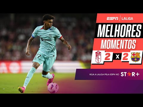 Gols e lances de Granada x Barcelona