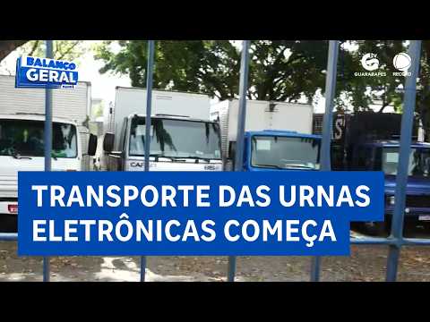 As urnas eletrônicas serão distribuídas pelas cidades do polo eleitoral 1