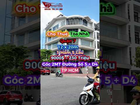 Cho Thuê Tòa Nhà Góc 2MT 1–3 Đường D4, Phường Tân Hưng