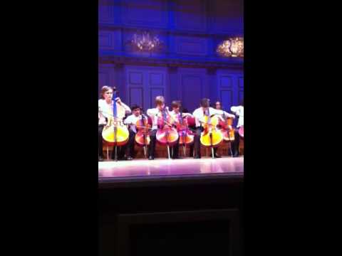 Lilla Akademien's Young Cello Ensemble - The Swan Saint-Saens