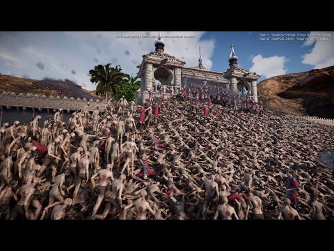 Can Red Coat Stop 1 Million Zombies Entering City Ultimate Epic Battle Simulator 2 UEBS 2