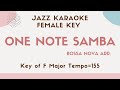 One note samba (Samba de uma nota só) The female key - Bossa Nova Sing along instrumental KARAOKE