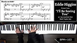 A Lick A Week! 85th Week: Eddie Higgins' Intro on "I'll Be Seeing You"