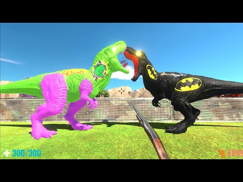 ESCAPE FROM HULK T REX FPS PERSPECTIVE - Animal Revolt Battle Simulator