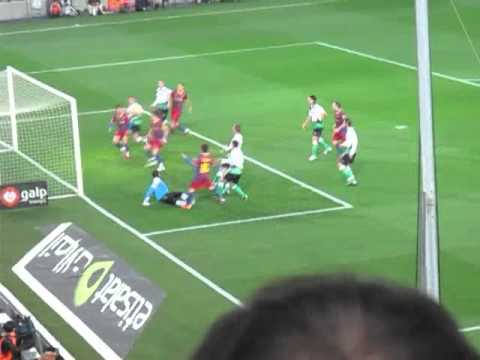 Gol de Pedro 22.01.2011 (Barcelona 3 - Racing 0)
