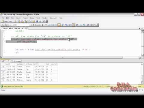 Sql Server 2008 Inline Function Simple Table Valued Function Multi Statement Table Valued Function