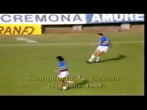 Serie A 1988-1989, day 34 Sampdoria - Cesena 2-0 (2 R.Mancini)