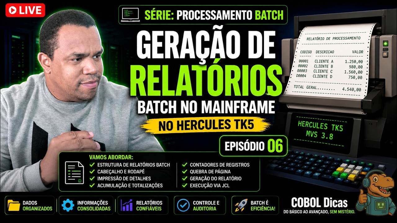 Última live COBOL Dicas