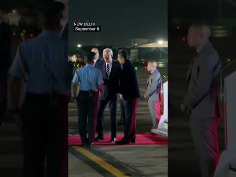 Biden Arrives at G-20 Meeting in India